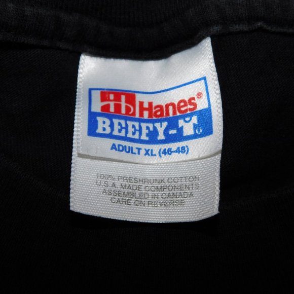 Mens XL Embroidered Canada PRIDE FLAG Black T Shirt LGBTQ - Picture 3 of 6